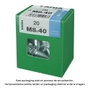 Fadix 10912537 Boîte de 20 vis métriques tête hexagonale M8x40mm + écrou zingué DIN 933