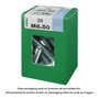 Fadix 10912568 Boîte de 20 vis métriques tête hexagonale + écrou zingué M8x50 mm DIN 933