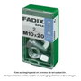 Fadix Boîte de 2 vis métriques M 10x20mm avec écrou et rondelle, tête hexagonale, zinguée