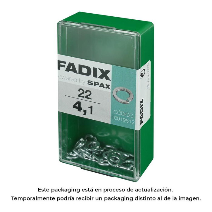Fadix Boîte de 22 rondelles de pression 4,1 mm en acier Fadix Boîte de 22 rondelles de pression 4,1 mm en acier
