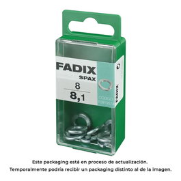 Fadix Boîte de 8 rondelles de pression 8,1 mm en acier