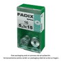 Fadix Boîte de 16 rondelles plates larges 5,3x15mm en acier zingué