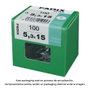 Fadix Boîte de 100 rondelles plates larges 5,3x15mm en acier zingué