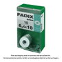 Fadix Boîte de 10 rondelles plates larges 6,4x18mm en acier zingué