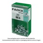 Fadix Boîte de 20 unités de tuercas M 4 en acier zingué