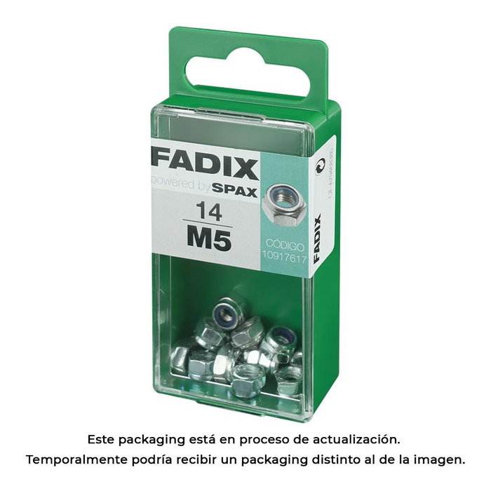 Fadix Boîte de 14 écrous autofreinants M 5 zincés Fadix Boîte de 14 écrous autofreinants M 5 zincés