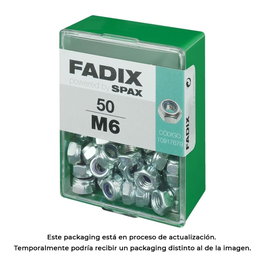 Fadix Boîte de 50 tuercas autofreno M 6 zinguées