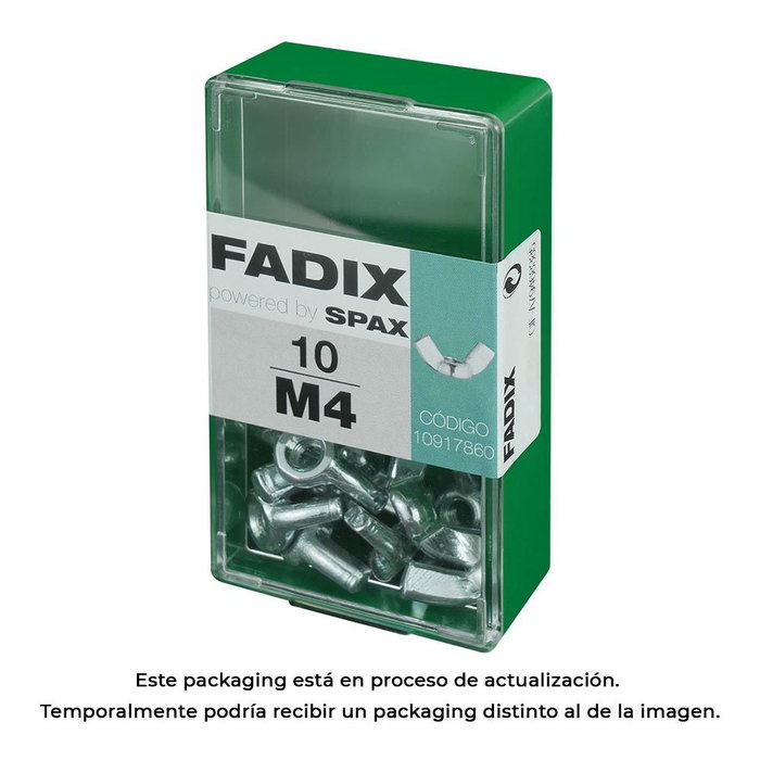 Fadix Boîte de 10 tuercas mariposa M 4 zincadas Fadix Boîte de 10 tuercas mariposa M 4 zincadas