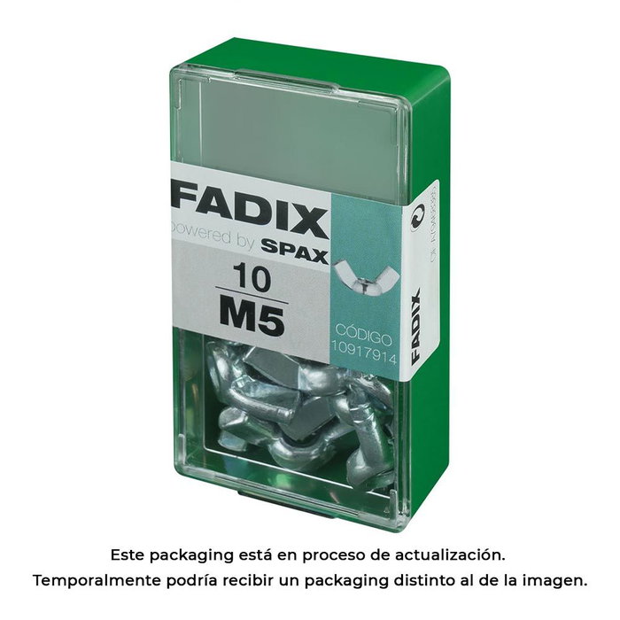 Fadix Boîte de 10 écrous papillon M 5 en acier zincé Fadix Boîte de 10 écrous papillon M 5 en acier zincé