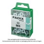 Fadix 10917921 Boîte de 50 écrous papillon M5 en acier zingué DIN 315