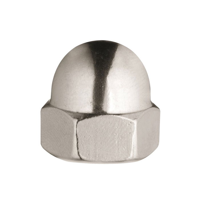 Fadix Boîte de 50 écrous borgnes en acier zingué M4 - DIN 1587 Réf. 10918133