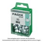 Fadix 10918218 Boîte de 50 écrous borgnes M6 zingués DIN 1587