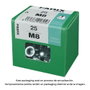 Fadix 10918256 Boîte de 25 écrous borgnes en acier zingué M8 DIN 1587