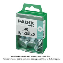 Fadix 10919697 Boîte de 40 rondelles larges zinguées 6,6x22x2mm DIN 440 acier