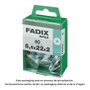 Fadix 10919697 Boîte de 40 rondelles larges zinguées 6,6x22x2mm DIN 440 acier