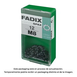 Fadix Boîte de 12 rondelles dentées M 8 en acier