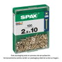 Spax Vis à bois universelle tête plate Yellox 2,5x10mm (100 unités)