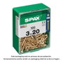 Spax 4081020300202 Boîte de 100 vis à bois tête plate Yellox 3,0x20 mm