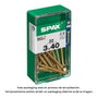 Spax Vis à bois universelle tête plate yellox 3,0x40mm, boîte de 20 unités