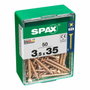 SPAX Boîte à vis à bois à tête plate (3,5 x 35 mm)