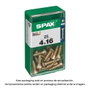 Spax Vis à bois universelle tête plate Yellox 4,0x16mm (Boîte de 25 unités)