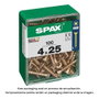 SPAX Boîte à vis à bois tête plate 4 x 25 mm