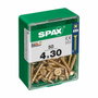 SPAX Boîte de vis à bois Tête plate (4 x 30 mm)