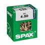 SPAX Boîte de vis à bois à tête plate 4 x 50 mm