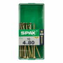 SPAX Boîte de vis à bois à tête plate 4 x 80 mm