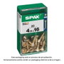 Spax Vis à bois universelle tête plate yellox 4,5x16mm (Boîte de 20 unités)