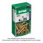 Spax Vis à bois tête plate yellox 4,5x25mm, boîte de 15 unités