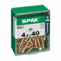 SPAX Boîte de vis à bois tête plate (4,5 x 40 mm)