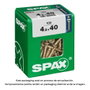 SPAX Boîte de vis à bois à tête plate (4,5 x 40 mm)
