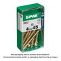 Spax Boîte de 10 vis à bois tête plate Yellox 4,5x45mm