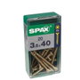 SPAX Boîte de vis Yellox Bois Tête plate 4,5 x 50 mm (30 pcs)