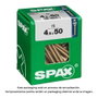 Spax 4081020450507 Vis à bois universelle tête plate Yellox 4,5x50mm 75 pièces