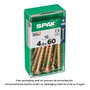 Spax Vis à bois universelle tête plate Yellox 4,5x60mm (Boîte de 10)