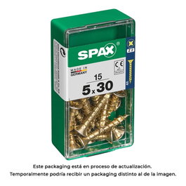 Spax Vis à bois universelles 5,0x30 mm tête plate yellox (15 unités)</div>