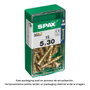 Spax Vis à bois universelle tête plate yellox 5,0x30mm (15 unités)