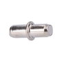 Edm Support d'étagère goujon rond avec anneau, nickel, ø5 mm, 16 pcs