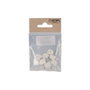 Edm Porta-étagère en plastique blanc, pack de 8 unités