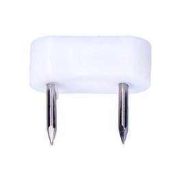 Edm Tope de armario blanc avec 2 pointes, 7 x 18 mm, pack de 6 pièces