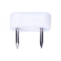 Edm Butée d'armoire à 2 pointes, blanc, 7 x 18 mm, pack de 6