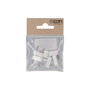 Edm Butée d'armoire à 2 pointes, blanc, 7 x 18 mm, pack de 6