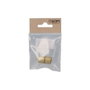 Edm Support pour barre de penderie extensible, laiton, Ø 12 mm, 2 pcs