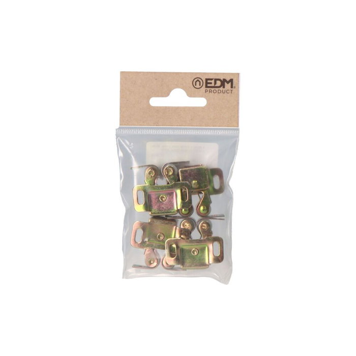 Edm Butées à roues en acier bichromé et caoutchouc, 32 x 28 mm, 4 pièces Edm Butées à roues en acier bichromé et caoutchouc, 32 x 28 mm, 4 pièces