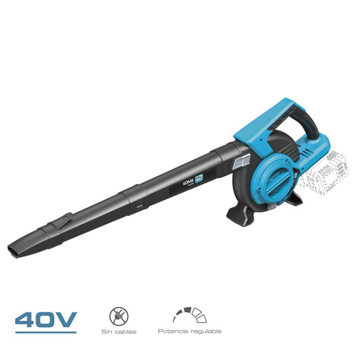 Koma Tools 20v-SA Souffleur Aspirateur Broyeur Brushless 40V Sans Batterie Ni Chargeur - Moteur Sans Balais, 4 Vitesses + Turbo, Bleu/Noir Koma Tools 20v-SA Souffleur Aspirateur Broyeur Brushless 40V Sans Batterie Ni Chargeur - Moteur Sans Balais, 4 Vitesses + Turbo, Bleu/Noir