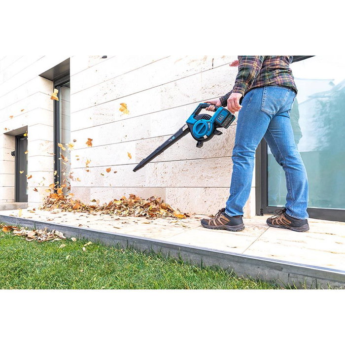 Koma Tools 20v-SA Souffleur Aspirateur Broyeur Brushless 40V Sans Batterie Ni Chargeur - Moteur Sans Balais, 4 Vitesses + Turbo, Bleu/Noir Koma Tools 20v-SA Souffleur Aspirateur Broyeur Brushless 40V Sans Batterie Ni Chargeur - Moteur Sans Balais, 4 Vitesses + Turbo, Bleu/Noir