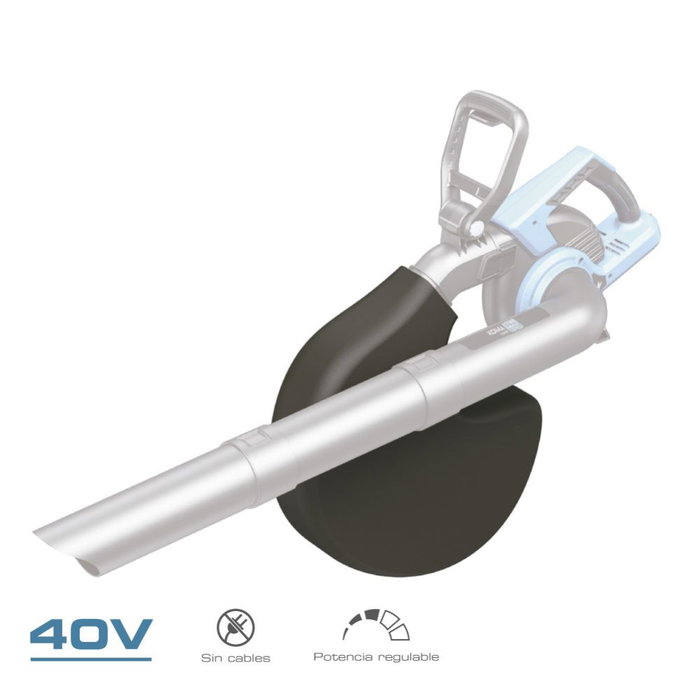Koma Tools 20v-SA Souffleur Aspirateur Broyeur Brushless 40V Sans Batterie Ni Chargeur - Moteur Sans Balais, 4 Vitesses + Turbo, Bleu/Noir Koma Tools 20v-SA Souffleur Aspirateur Broyeur Brushless 40V Sans Batterie Ni Chargeur - Moteur Sans Balais, 4 Vitesses + Turbo, Bleu/Noir
