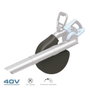 Koma Tools 20v-SA Souffleur Aspirateur Broyeur Brushless 40V Sans Batterie Ni Chargeur - Moteur Sans Balais, 4 Vitesses + Turbo, Bleu/Noir